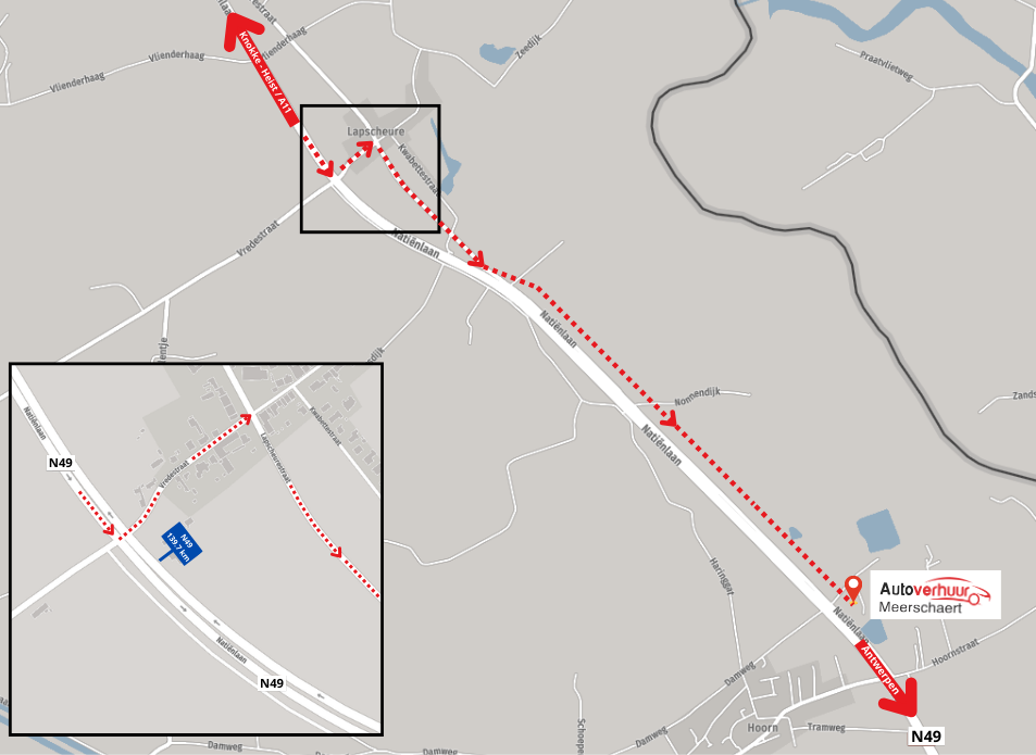 You are coming from Knokke-Heist or via the A11