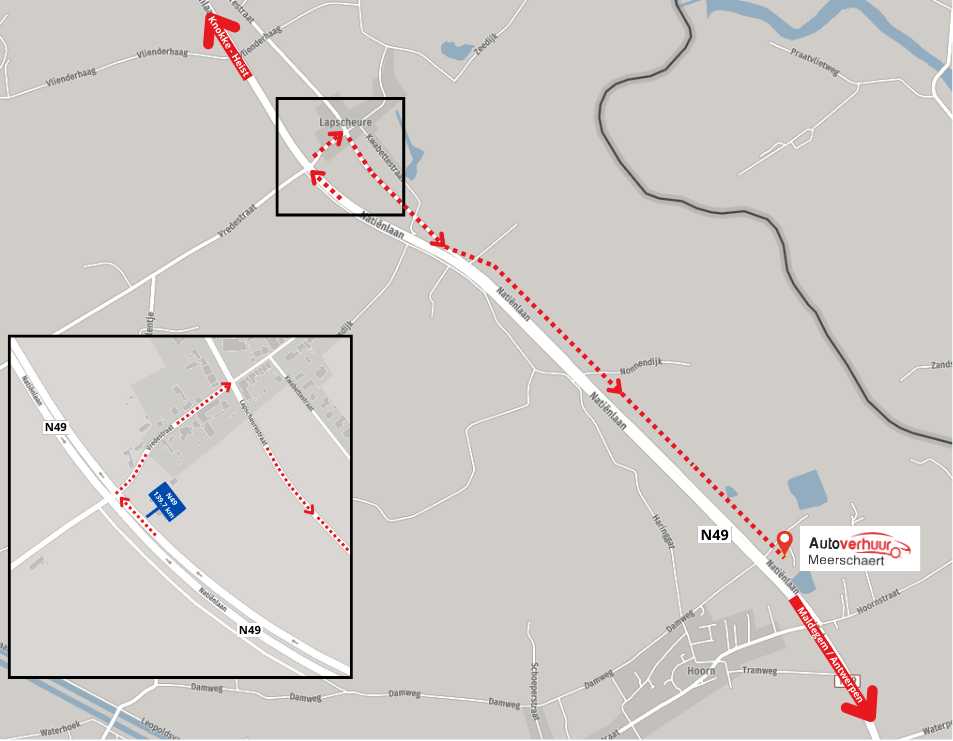 You are coming from Maldegem / Antwerpen
